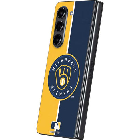 MLB Milwaukee Brewers Split Galaxy Z Fold5 5G Skin